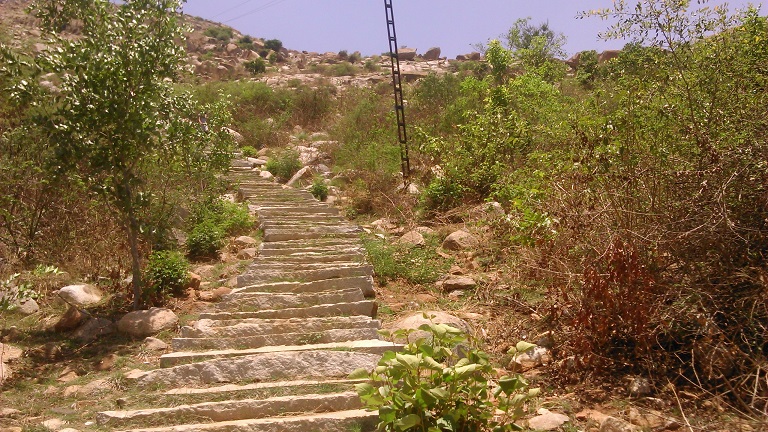 climb to Hullukudi Hills