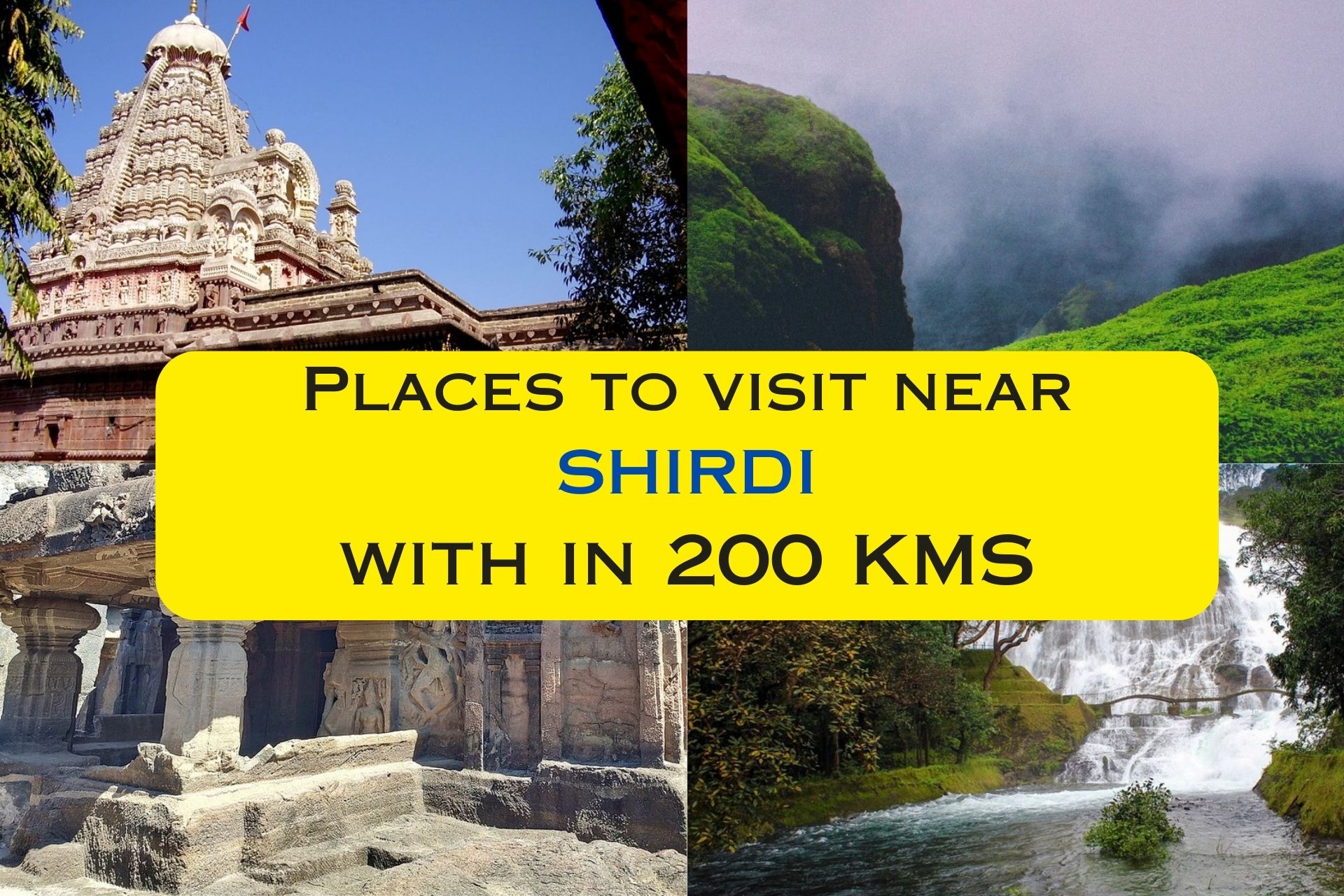 Places to visit near shirdi with in 200Kms